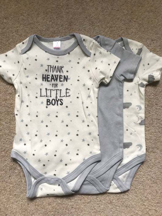 Baby Bodysuits (3 pack) 6-9 months