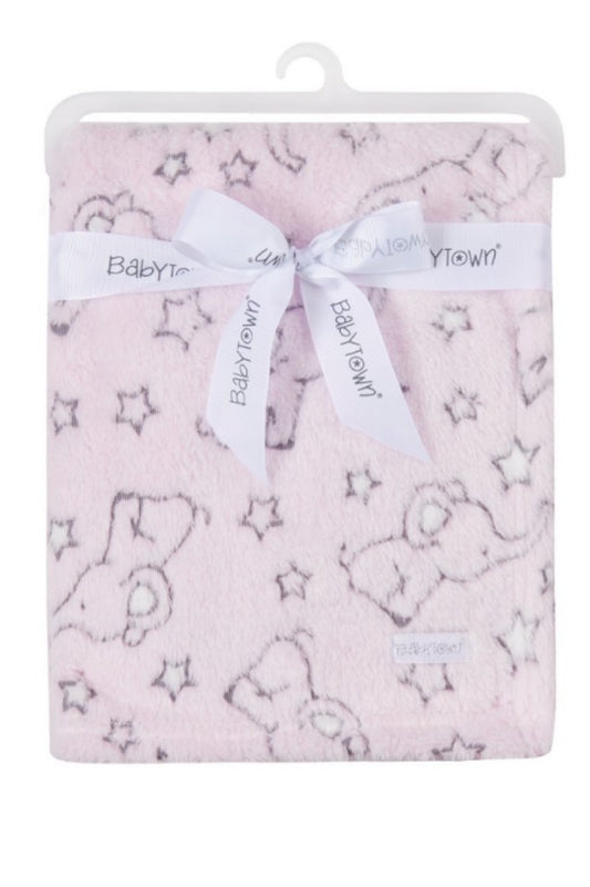 Baby Pink Elephant Blanket