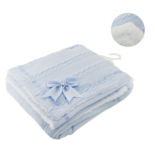 Luxury Blue Baby Blanket