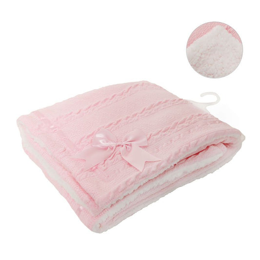 Girls Luxury Baby Blanket Pink
