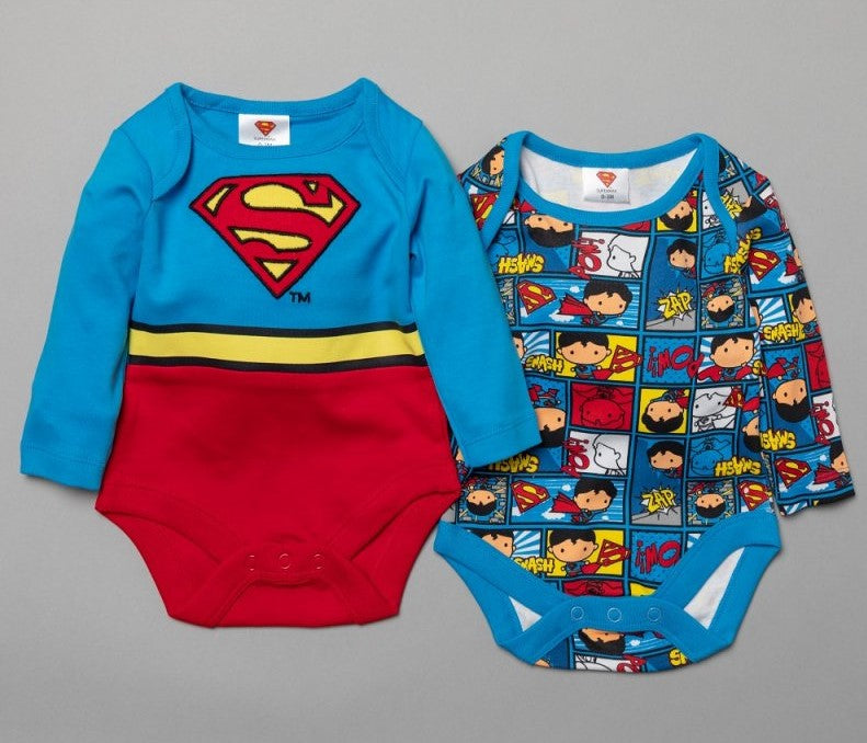 Superman baby bodysuit long sleeved