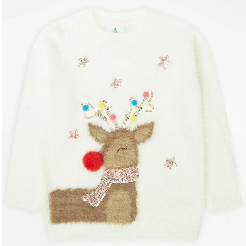 Girls Christmas Jumper 9-10 Years