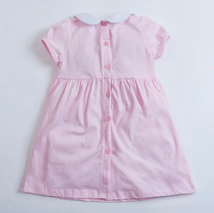 Girls Smock Dress 2-7 years 100% Cotton